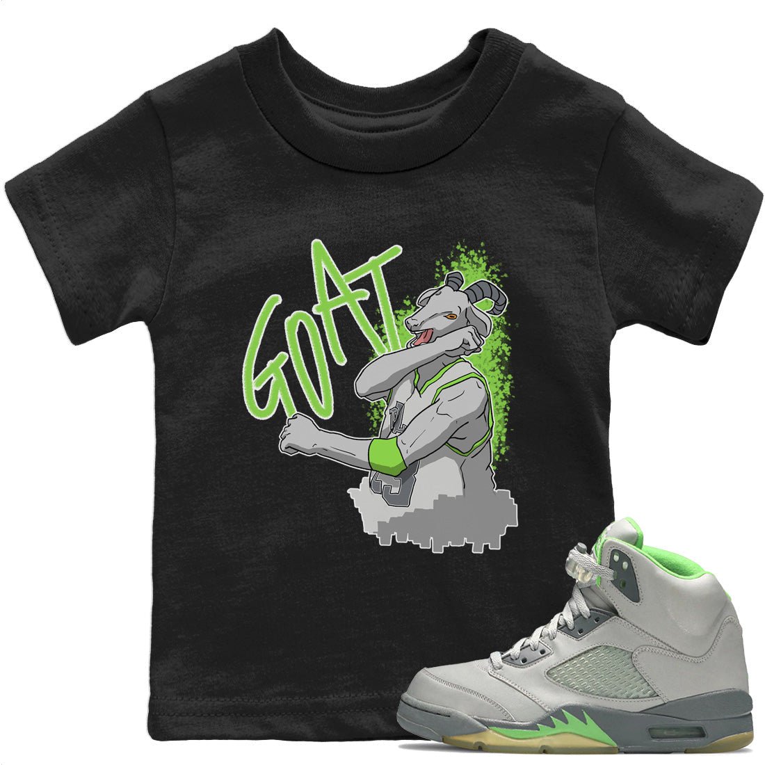 Jordan 5 Green Bean Sneaker Match Tees Screaming Goat Sneaker Tees Jordan 5 Green Bean Sneaker Release Tees Kids Shirts