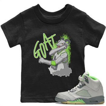 Jordan 5 Green Bean Sneaker Match Tees Screaming Goat Sneaker Tees Jordan 5 Green Bean Sneaker Release Tees Kids Shirts