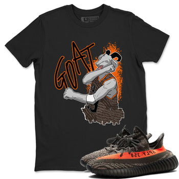Yeezy Boost 350 Carbon Beluga shirt to match jordans Screaming Goat sneaker tees Yeezy 350 Carbon Beluga SNRT Sneaker Release Tees Crew Neck T-ShirtUnisex Black 1 T-Shirt