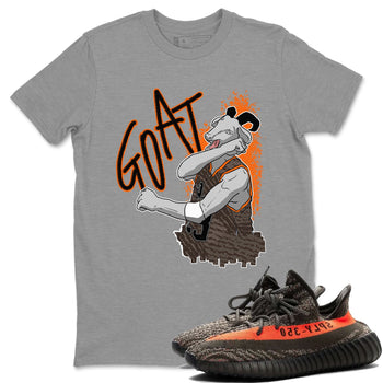 Yeezy Boost 350 Carbon Beluga shirt to match jordans Screaming Goat sneaker tees Yeezy 350 Carbon Beluga SNRT Sneaker Release Tees Crew Neck T-ShirtUnisex Heather Grey 1 T-Shirt
