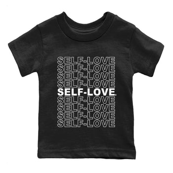Jordan 1 Black White Sneaker Match Tees Self Love Sneaker Tees Jordan 1 Black White Sneaker Release Tees Kids Shirts