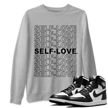 Jordan 1 Black White Sneaker Match Tees Self Love Sneaker Tees Jordan 1 Black White Sneaker Release Tees Unisex Shirts