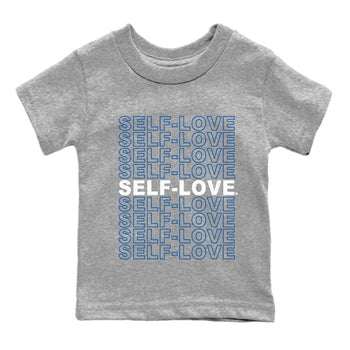 Jordan 1 True Blue Sneaker Match Tees Self Love Sneaker Tees Jordan 1 True Blue Sneaker Release Tees Kids Shirts