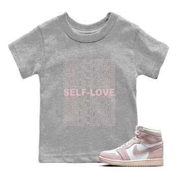 Air Jordan 1 Washed Pink Self Love Baby and Kids Sneaker Tees Air Jordan 1 Washed Pink Kids Sneaker Tees Size Chart