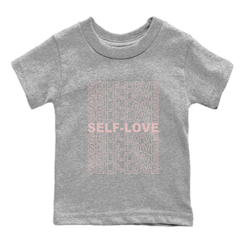 Air Jordan 1 Washed Pink Sneaker Match Tees Self Love Sneaker Tees Air Jordan 1 High OG WMNS Washed Pink Tees Kids Shirts Heather Grey 2