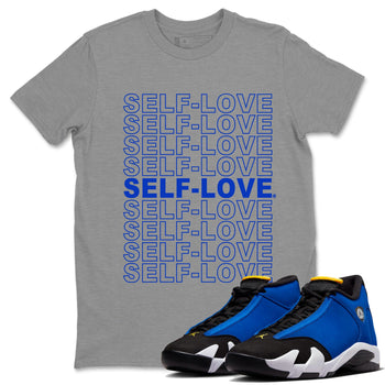 14 Laney Sneaker Match Tees Self Love Sneaker Tees Air Jordan 14 Laney Sneaker Release Tees Unisex Shirts Heather Grey 1