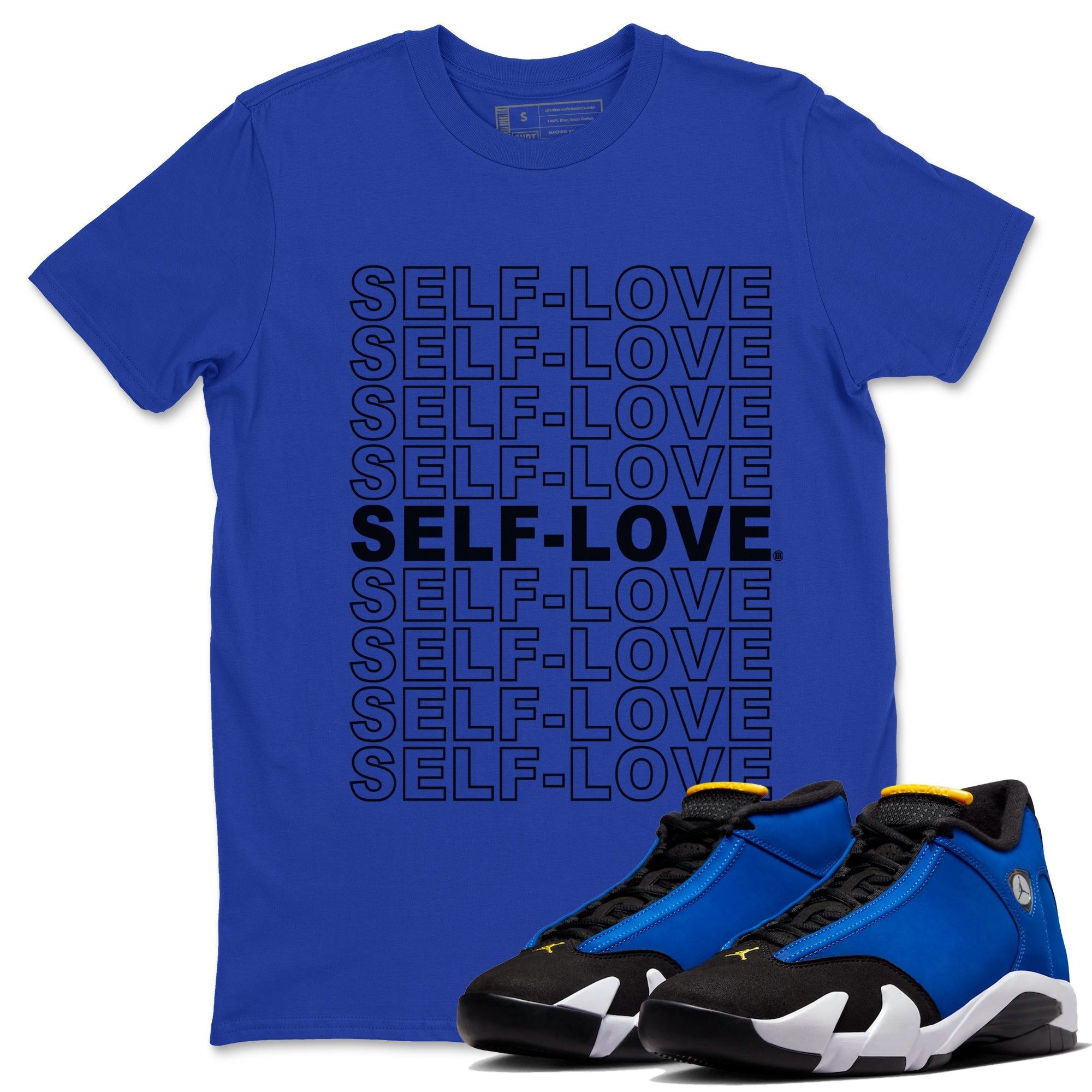 14 Laney Sneaker Match Tees Self Love Sneaker Tees Air Jordan 14 Laney Sneaker Release Tees Unisex Shirts Royal Blue 1