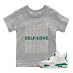 Air Jordan 4 Pine Green Self Love Baby and Kids Sneaker Tees Nike SB Air Jordan 4 Pine Green Kids Sneaker Tees Size Chart