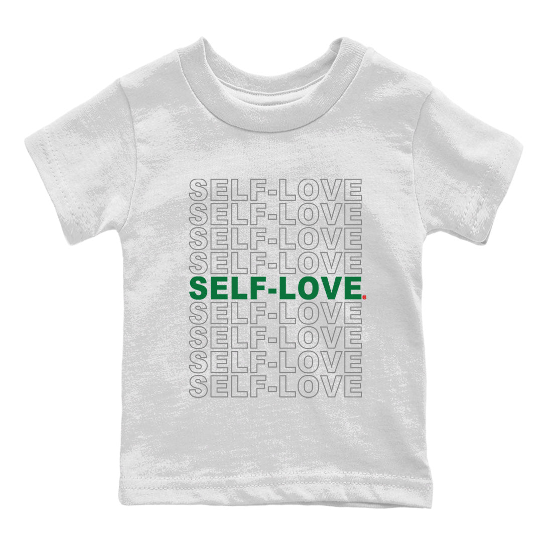 Air Jordan 4 Pine Green Sneaker Match Tees Self Love Sneaker Tees Nike SB Air Jordan 4 Pine Green Sneaker Release Tees Kids Shirts White 2