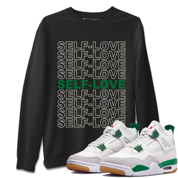 Air Jordan 4 Pine Green Self Love Crew Neck Sneaker Tees Nike SB Air Jordan 4 Pine Green Sneaker T-Shirts Washing and Care Tip