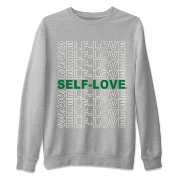Jordan 4 Pine Green SB Sneaker Match Tees Self Love Sneaker Tees Nike SB Air Jordan 4 Pine Green Sneaker Tees Sneaker Release Shirts Unisex Shirts Heather Grey 2
