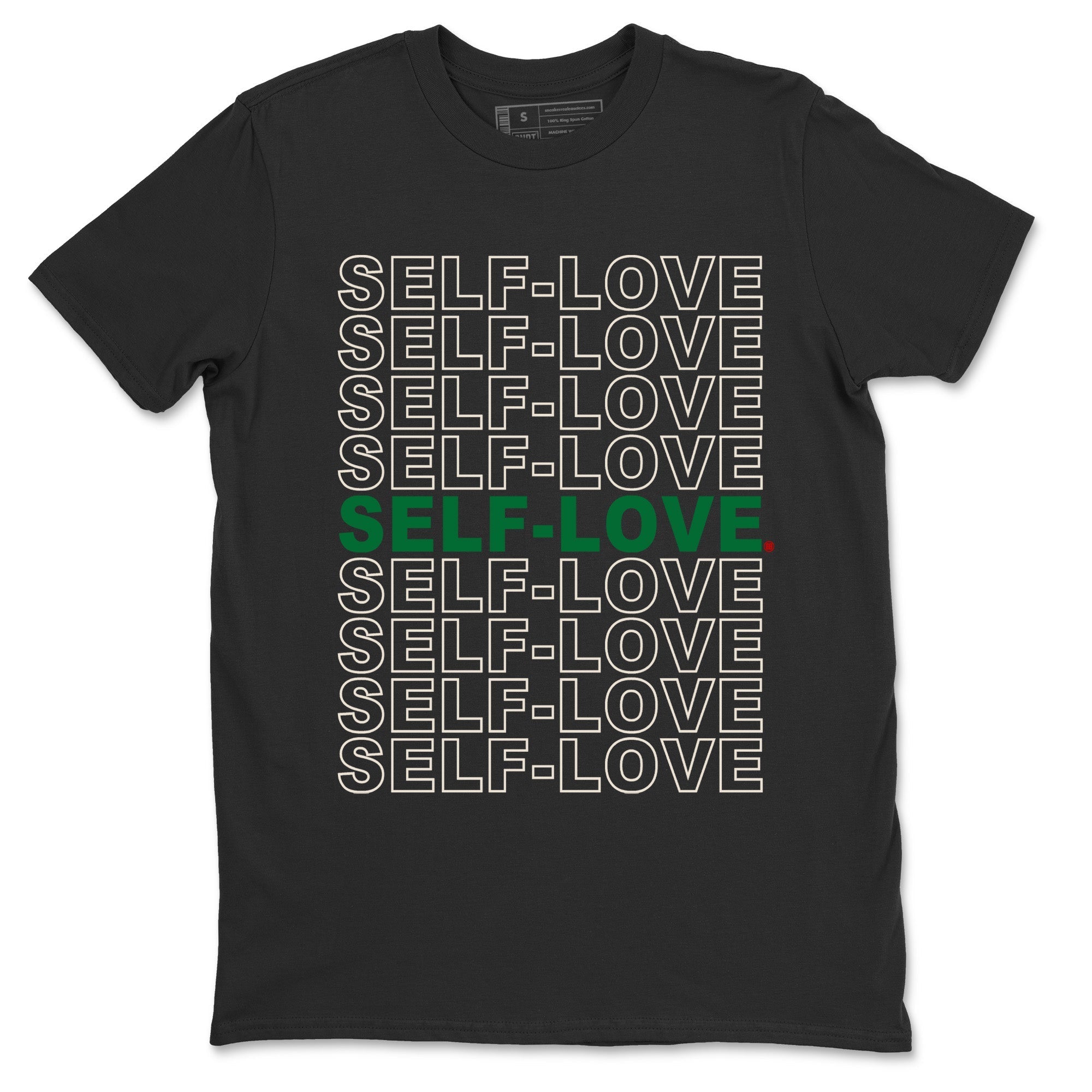 Jordan 4 Pine Green SB Sneaker Match Tees Self Love Sneaker Tees Nike SB Air Jordan 4 Pine Green Sneaker Tees Sneaker Release Shirts Unisex Shirts Black 2