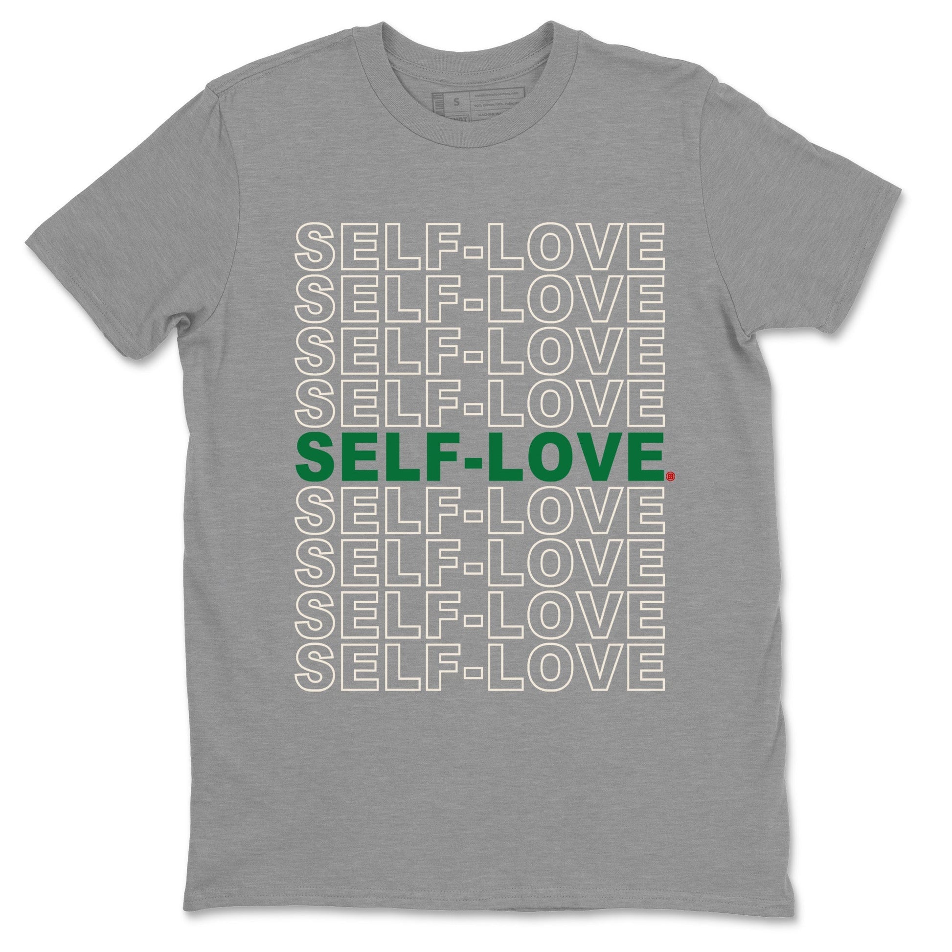 Jordan 4 Pine Green SB Sneaker Match Tees Self Love Sneaker Tees Nike SB Air Jordan 4 Pine Green Sneaker Tees Sneaker Release Shirts Unisex Shirts Heather Grey 2