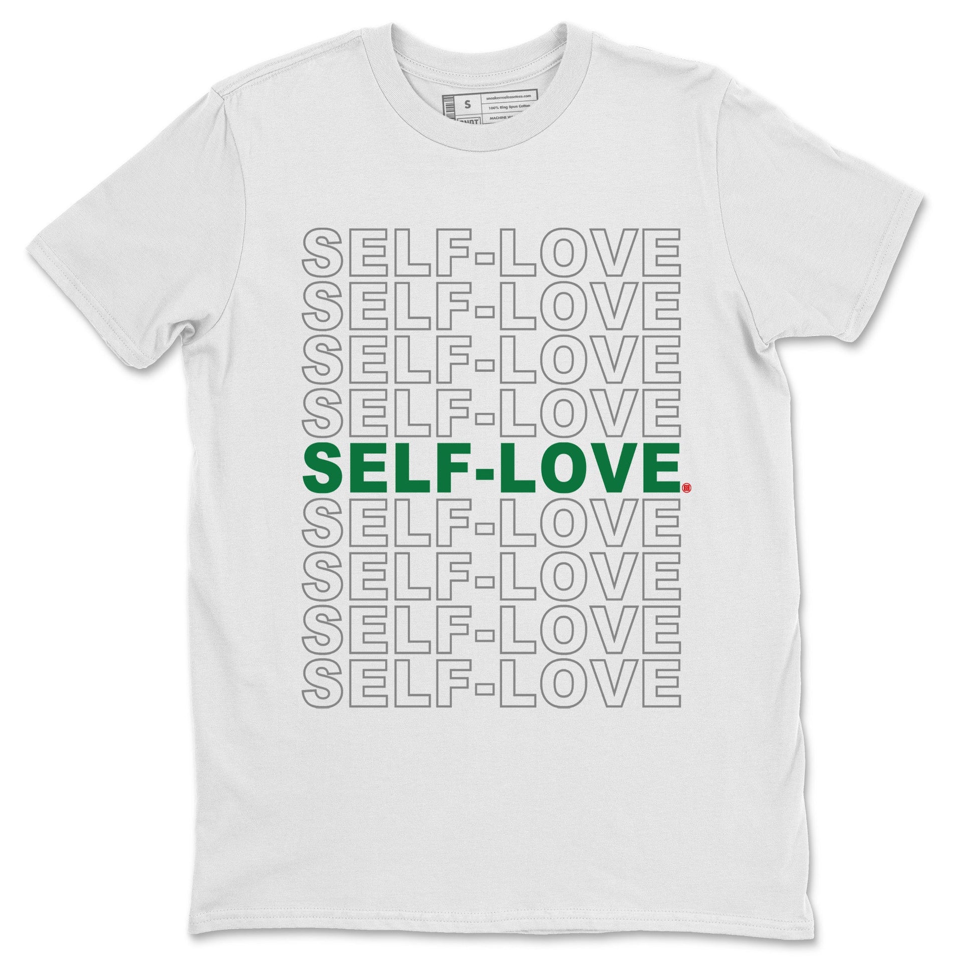 Air Jordan 4 Pine Green Sneaker Match Tees Self Love Sneaker Tees Nike SB Air Jordan 4 Pine Green Sneaker Release Tees Unisex Shirts White 2