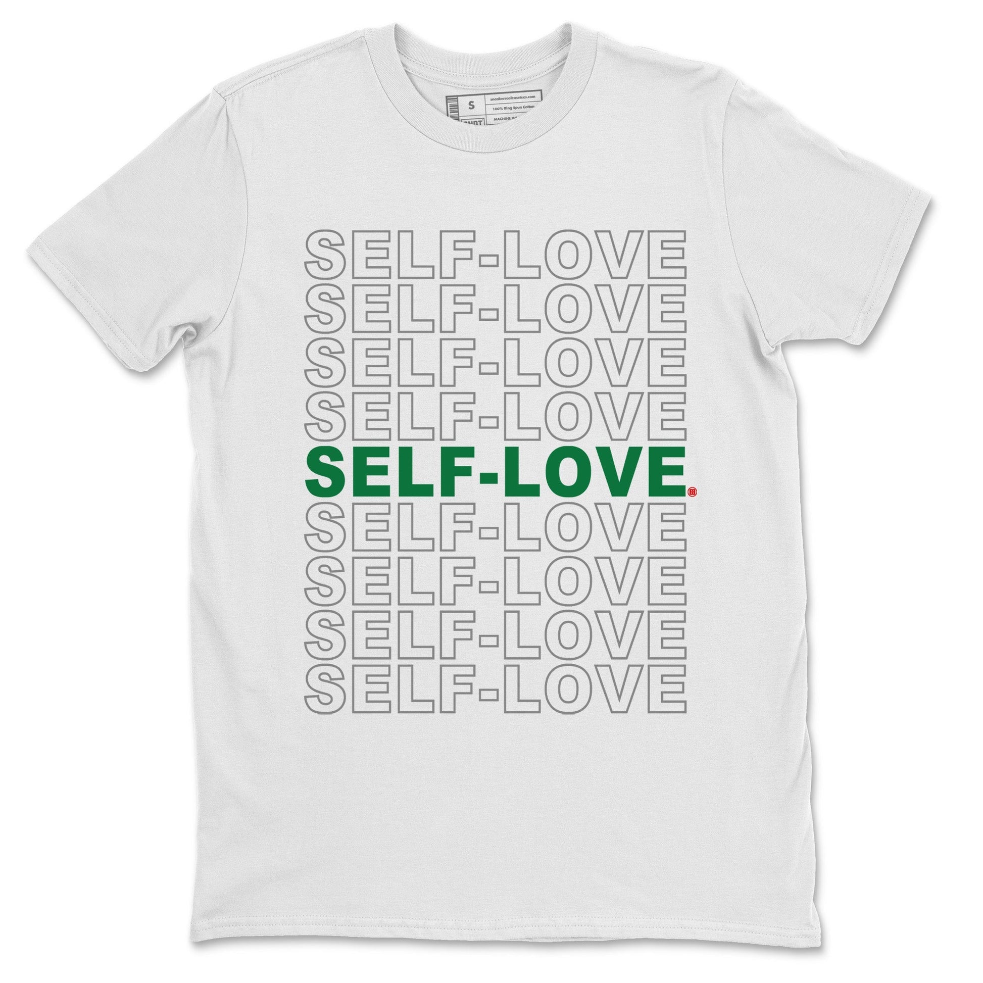 Jordan 4 Pine Green SB Sneaker Match Tees Self Love Sneaker Tees Nike SB Air Jordan 4 Pine Green Sneaker Tees Sneaker Release Shirts Unisex Shirts White 2