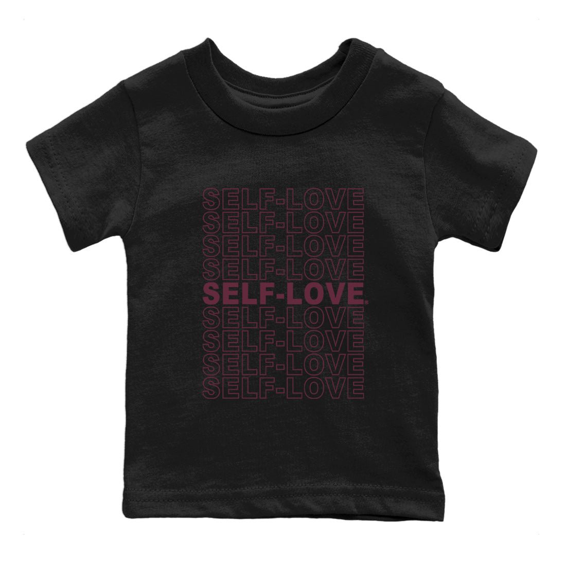 Air Jordan 5 Burgundy Sneaker Match Tees Self Love Sneaker Tees Jordan 5 Burgundy Sneaker Release Tees Matching Outfits Kids Shirts Black 2