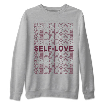 Air Jordan 5 Burgundy Sneaker Match Tees Self Love Sneaker Tees Jordan 5 Burgundy Sneaker Release Tees Matching Outfits Unisex Shirts Heather Grey 2