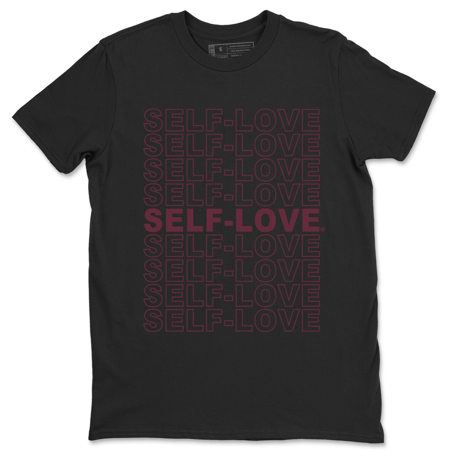 Air Jordan 5 Burgundy Sneaker Match Tees Self Love Sneaker Tees Jordan 5 Burgundy Sneaker Release Tees Matching Outfits Unisex Shirts Black 2