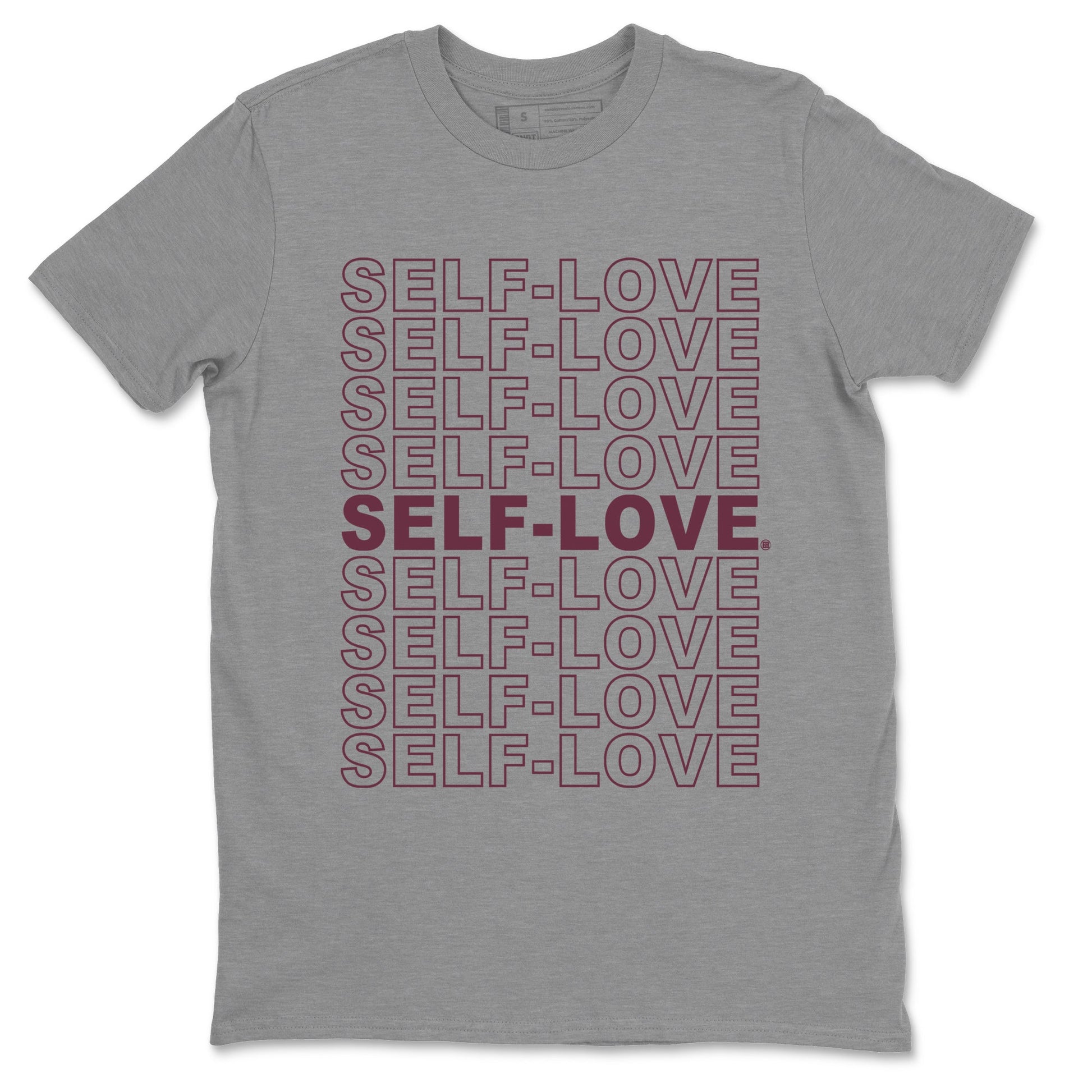 Air Jordan 5 Burgundy Sneaker Match Tees Self Love Sneaker Tees Jordan 5 Burgundy Sneaker Release Tees Matching Outfits Unisex Shirts Heather Grey 2
