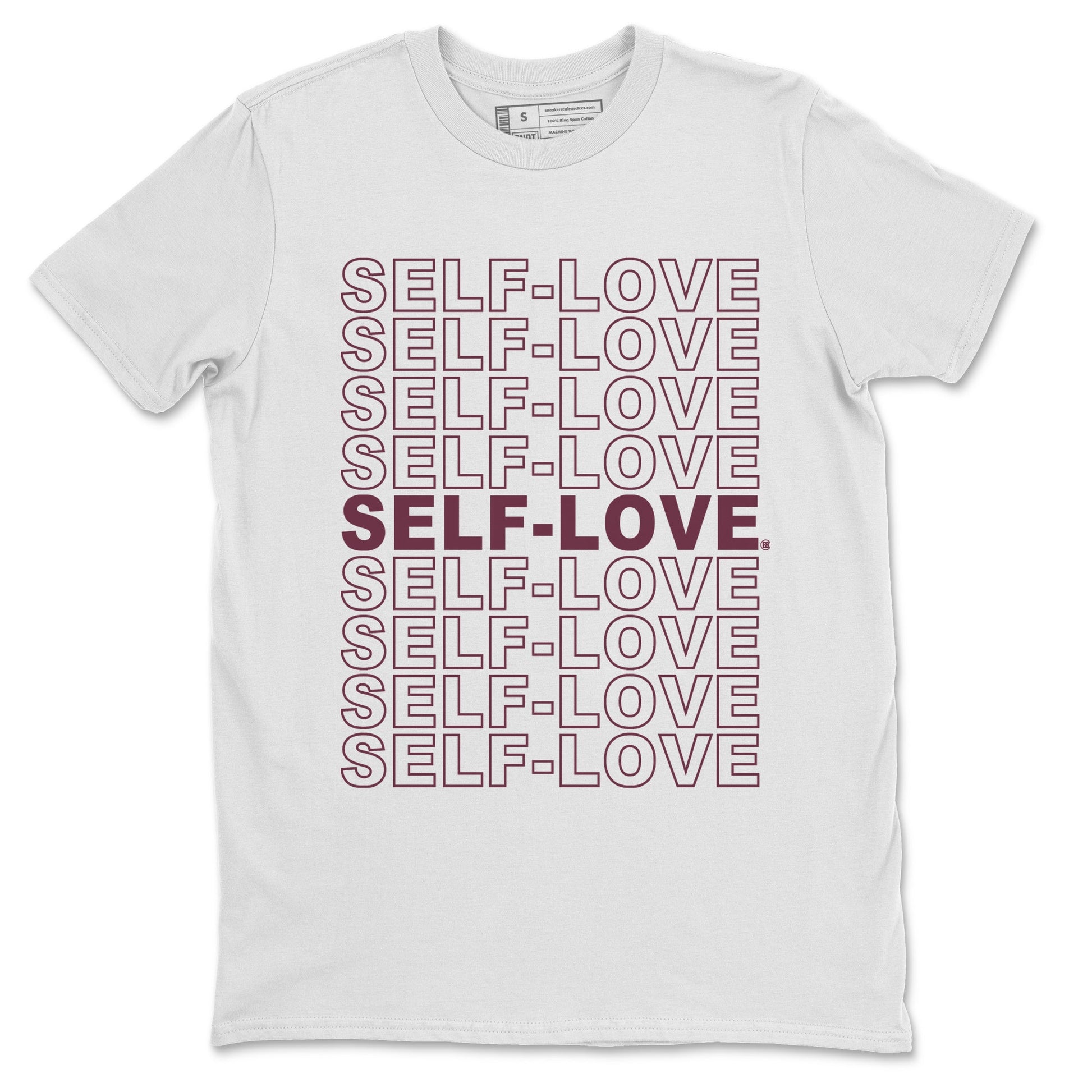 Air Jordan 5 Burgundy Sneaker Match Tees Self Love Sneaker Tees Jordan 5 Burgundy Sneaker Release Tees Matching Outfits Unisex Shirts White 2