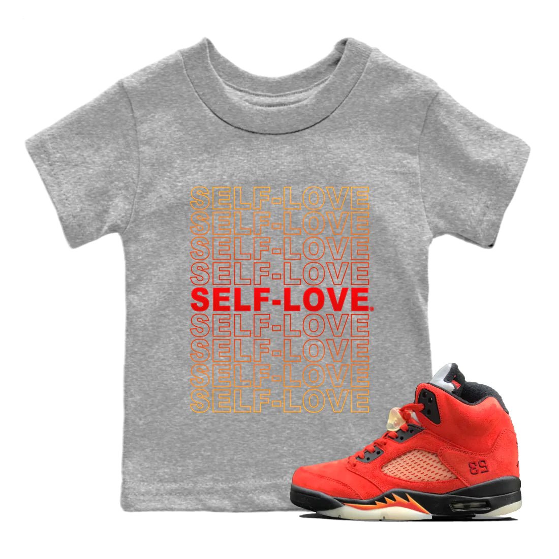 Jordan 5 Mars For Her Sneaker Match Tees Self Love Sneaker Tees Jordan 5 Mars For Her Sneaker Release Tees Kids Shirts