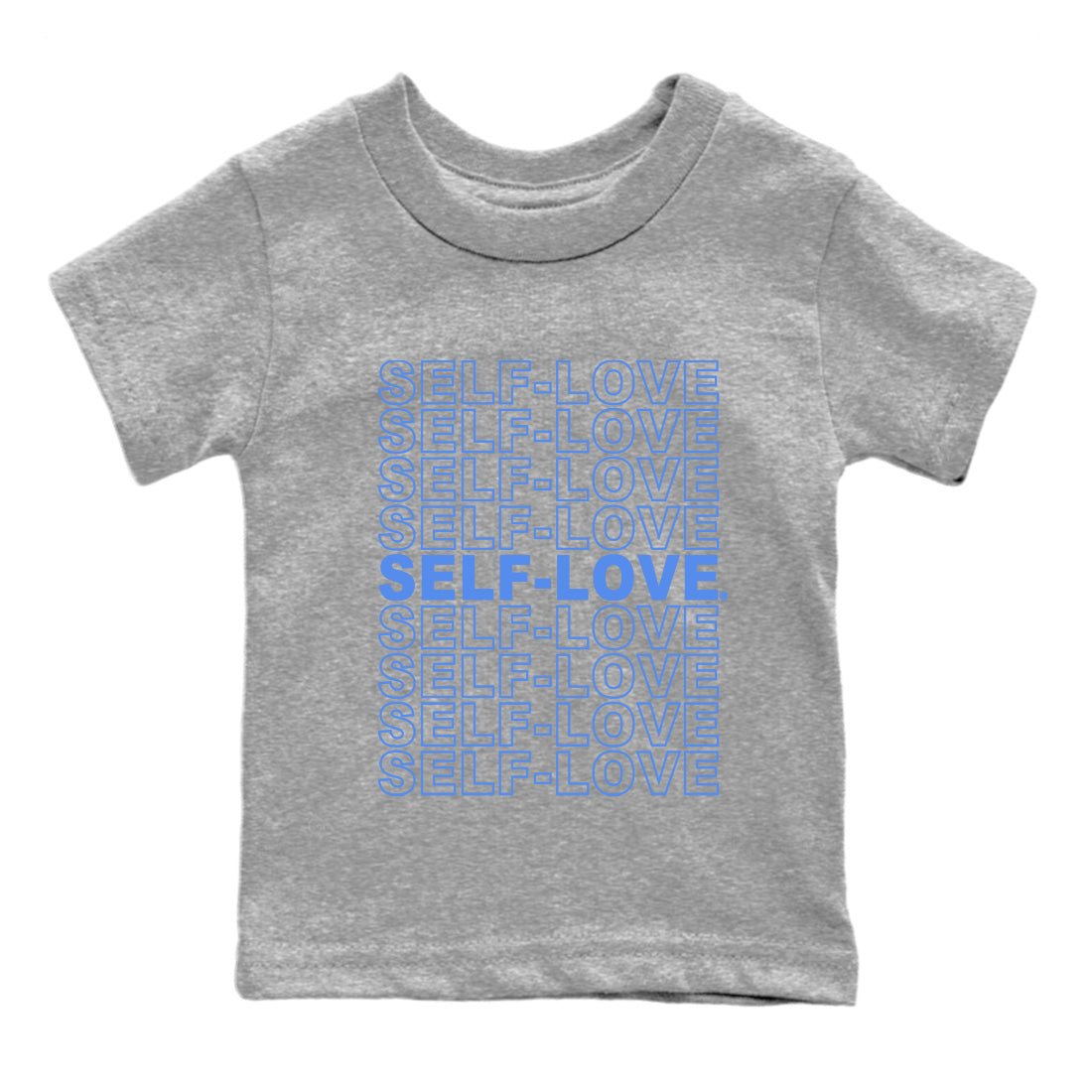 Jordan 5 UNC Jordan Shirts Self Love Sneaker Tees Air Jordan 5 Retro UNC Sneaker Release Tees Kids Shirts Heather Grey 2