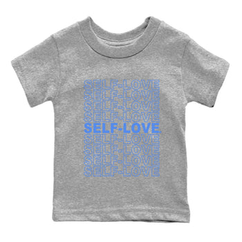 Jordan 5 UNC Jordan Shirts Self Love Sneaker Tees Air Jordan 5 Retro UNC Sneaker Release Tees Kids Shirts Heather Grey 2