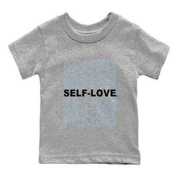 Air Jordan 7 Chambray Sneaker Match Tees Self Love Sneaker Tees AJ7 Chambray SNRT Sneaker Release Tees Kids Shirts Heather Grey 2