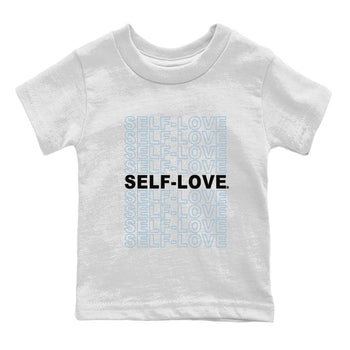 Air Jordan 7 Chambray Sneaker Match Tees Self Love Sneaker Tees AJ7 Chambray SNRT Sneaker Release Tees Kids Shirts White 2