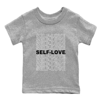 Dunk Panda Sneaker Match Tees Self Love Sneaker Tees Dunk Low Panda Dunks Black White SNRT Sneaker Release Tees Kids and Baby Youth Shirts Heather Grey 2
