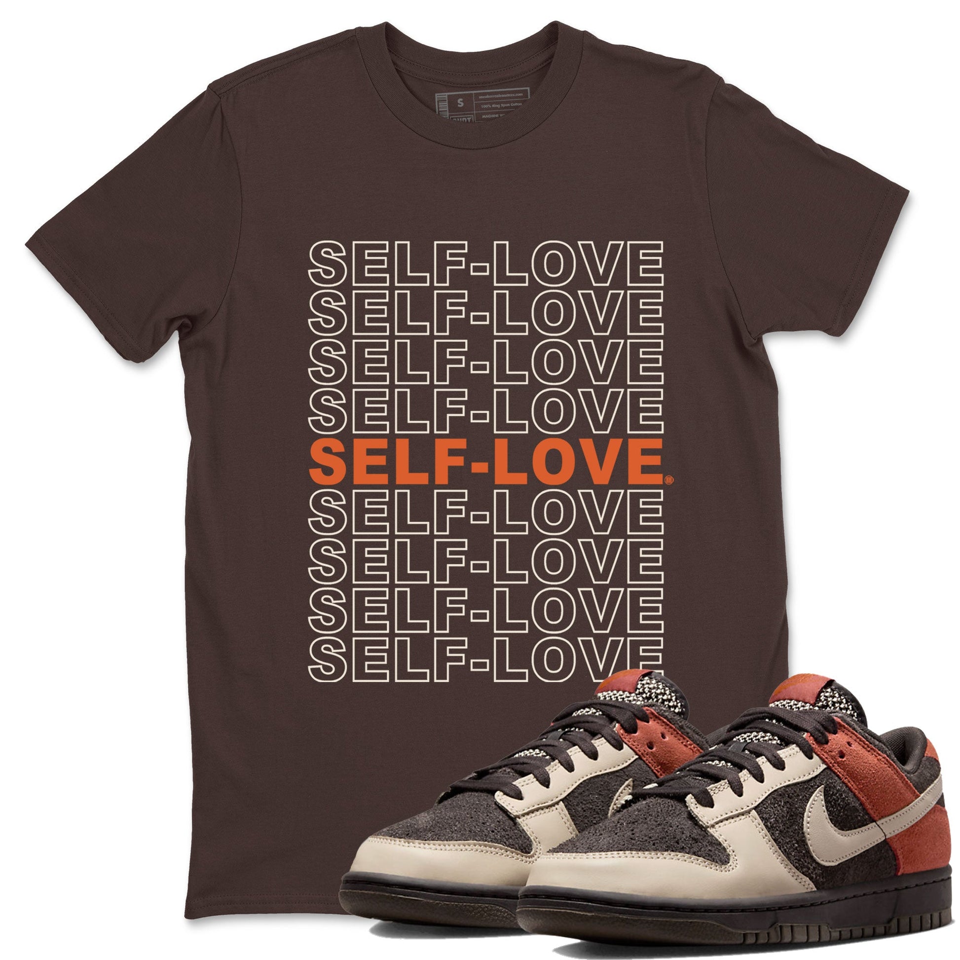 Dunk Red Panda shirt to match jordans Self Love sneaker tees Dunk Low Red Panda SNRT Sneaker Tees Unisex Dark Chocolate 1 T-Shirt