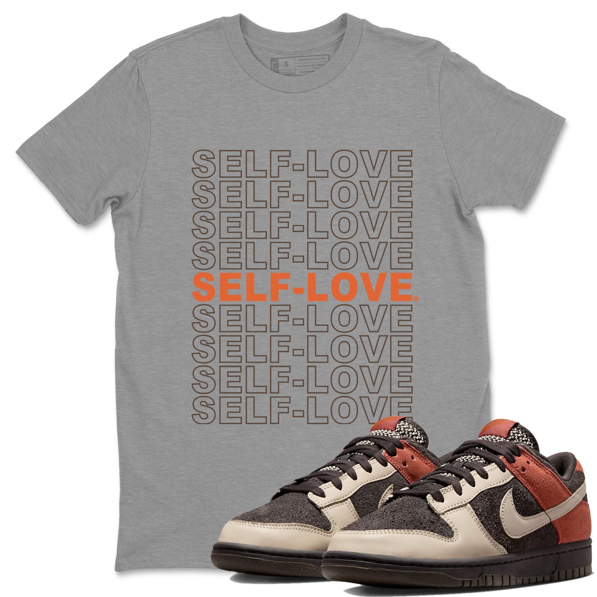 Dunk Red Panda shirt to match jordans Self Love sneaker tees Dunk Low Red Panda SNRT Sneaker Tees Unisex Heather Grey 1 T-Shirt