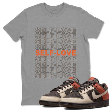 Dunk Red Panda shirt to match jordans Self Love sneaker tees Dunk Low Red Panda SNRT Sneaker Tees Unisex Heather Grey 1 T-Shirt