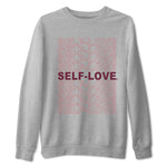 Dunk Low Valentine's Day 2024 sneaker shirt to match jordans Self Love sneaker tees Dunk Valentines Day 2024 SNRT Sneaker Tees Crew Neck Unisex Cotton Sneaker T-Shirt Heather Grey 2 T-Shirt