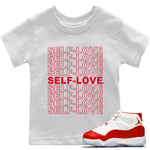 Jordan 11 Cherry Sneaker Match Tees Self Love Sneaker Tees Jordan 11 Cherry Sneaker Release Tees Kids Shirts