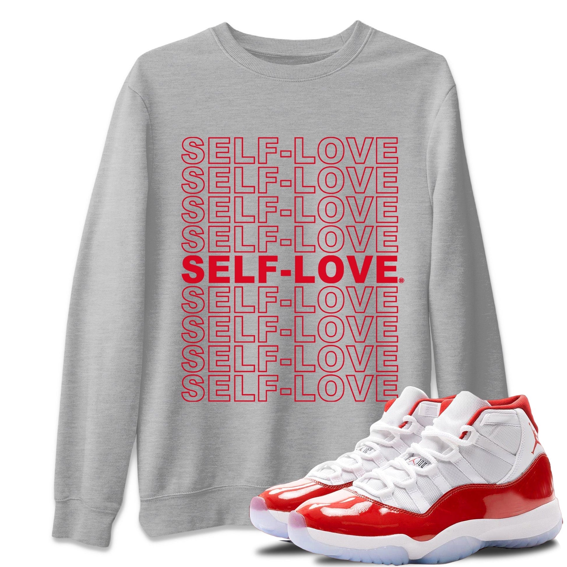 Jordan 11 Cherry Sneaker Match Tees Self Love Sneaker Tees Jordan 11 Cherry Sneaker Release Tees Unisex Shirts