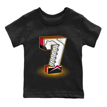 Jordan 7 Cardinal Sneaker Match Tees Seven Statue Sneaker Tees Jordan 7 Cardinal Sneaker Release Tees Kids Shirts