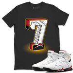 Jordan 7 Cardinal Sneaker Match Tees Seven Statue Sneaker Tees Jordan 7 Cardinal Sneaker Release Tees Unisex Shirts