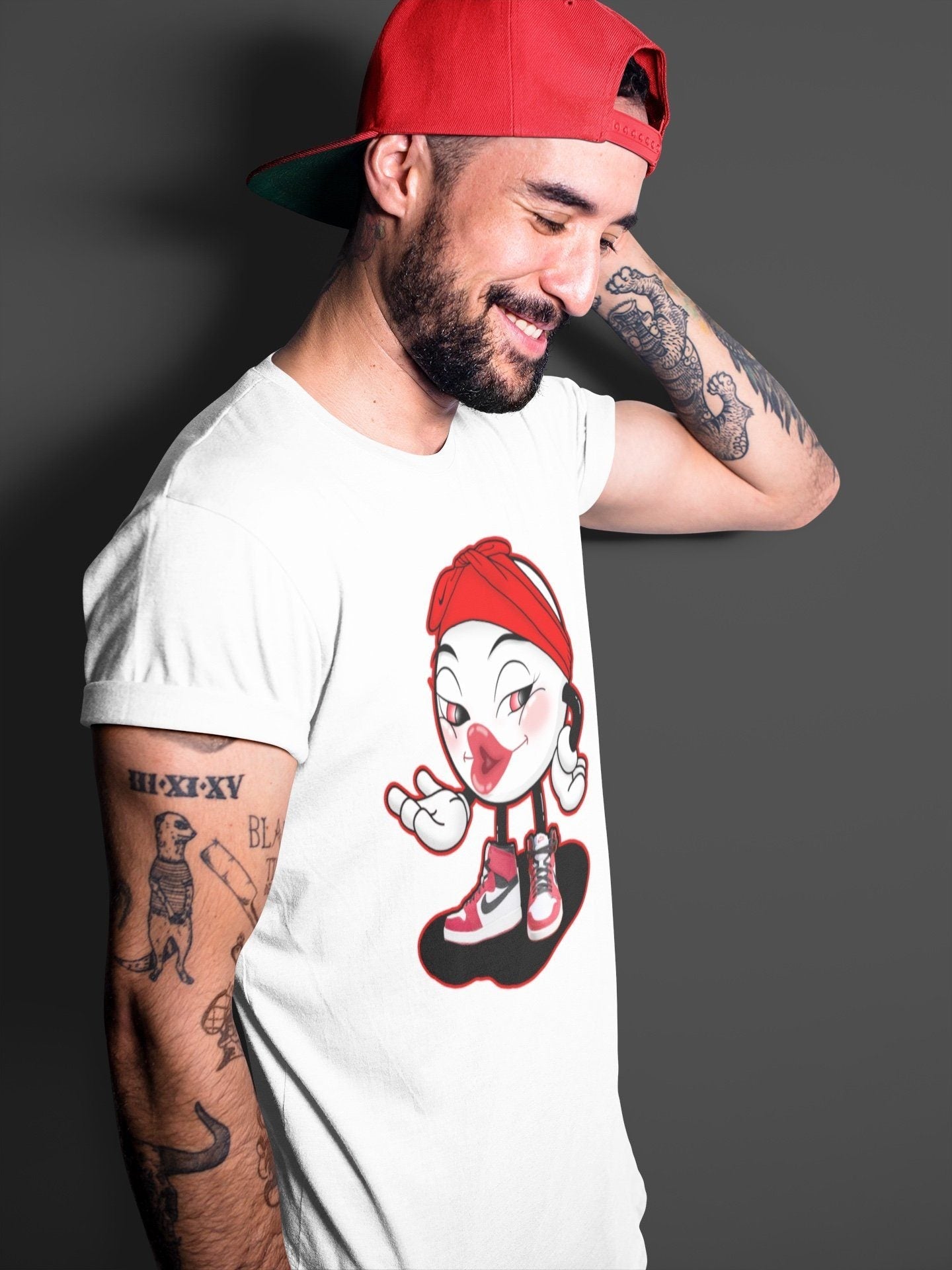 Jordan 1 Chicago Sneaker Match Tees Sexy Emoji Sneaker Tees Jordan 1 Chicago Sneaker Release Tees Unisex Shirts