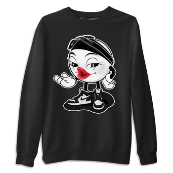 Jordan 1 Black White Sneaker Match Tees Sexy Emoji Sneaker Tees Jordan 1 Black White Sneaker Release Tees Unisex Shirts