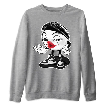 Jordan 1 Black White Sneaker Match Tees Sexy Emoji Sneaker Tees Jordan 1 Black White Sneaker Release Tees Unisex Shirts