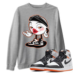 Jordan 1 Electro Orange Sneaker Match Tees Sexy Emoji Sneaker Tees Jordan 1 Electro Orange Sneaker Release Tees Unisex Shirts