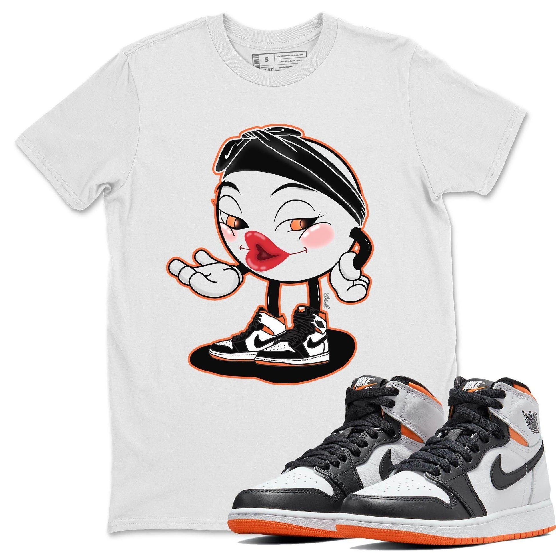 Jordan 1 Electro Orange Sneaker Match Tees Sexy Emoji Sneaker Tees Jordan 1 Electro Orange Sneaker Release Tees Unisex Shirts