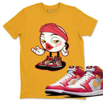 Jordan 1 Light Fusion Red Sneaker Match Tees Sexy Emoji Sneaker Tees Jordan 1 Light Fusion Red Sneaker Release Tees Unisex Shirts