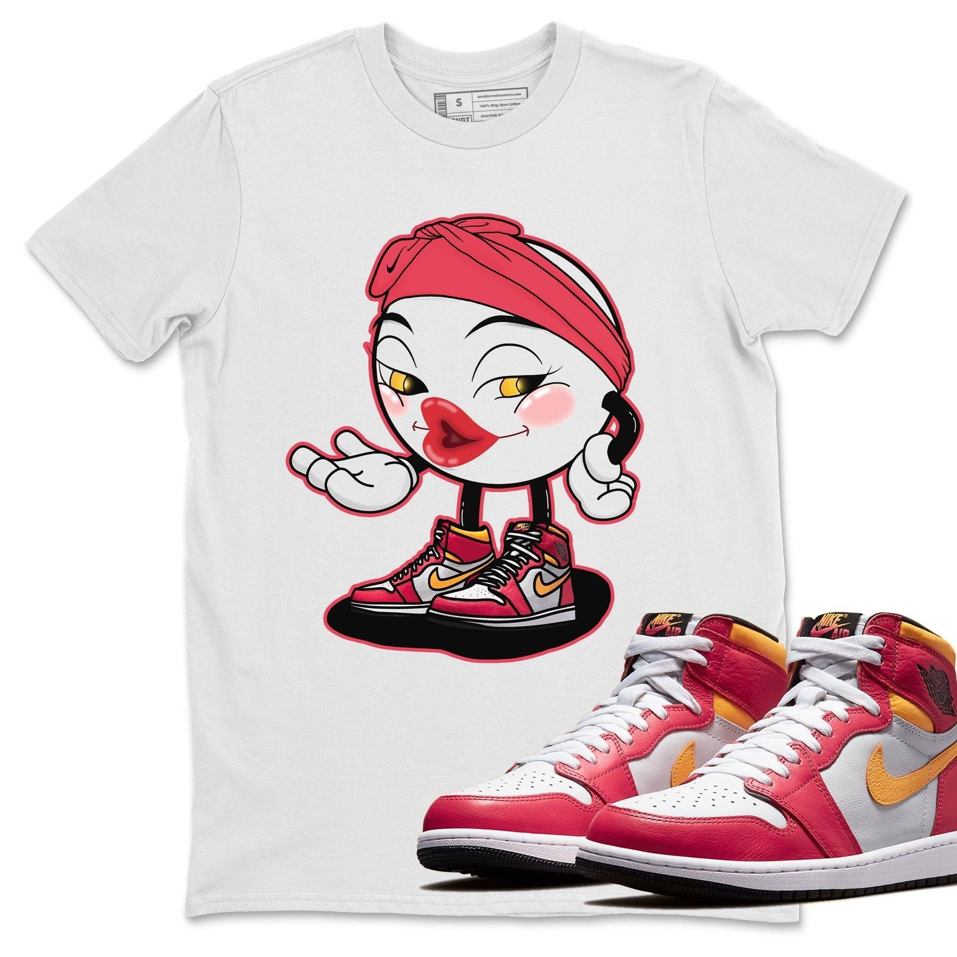 Jordan 1 Light Fusion Red Sneaker Match Tees Sexy Emoji Sneaker Tees Jordan 1 Light Fusion Red Sneaker Release Tees Unisex Shirts