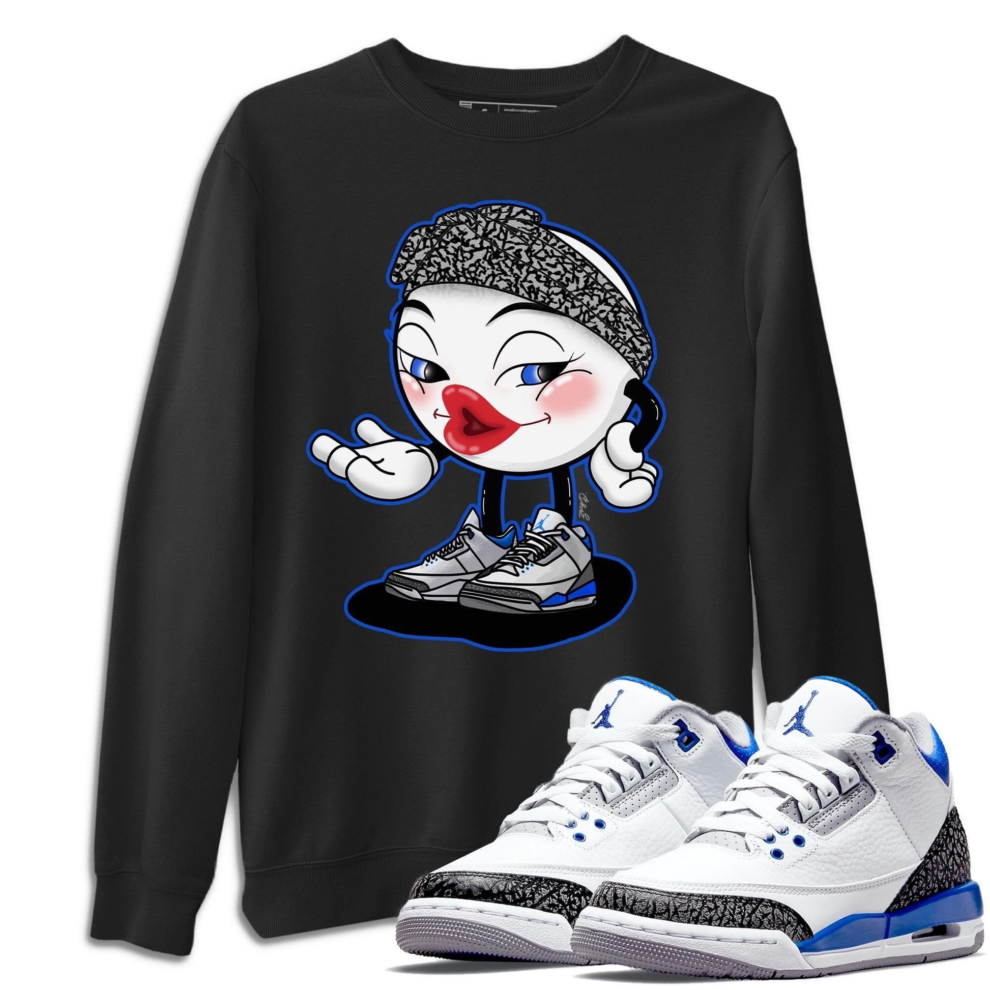 Jordan 3 Racer Blue Sneaker Match Tees Sexy Emoji Sneaker Tees Jordan 3 Racer Blue Sneaker Release Tees Unisex Shirts