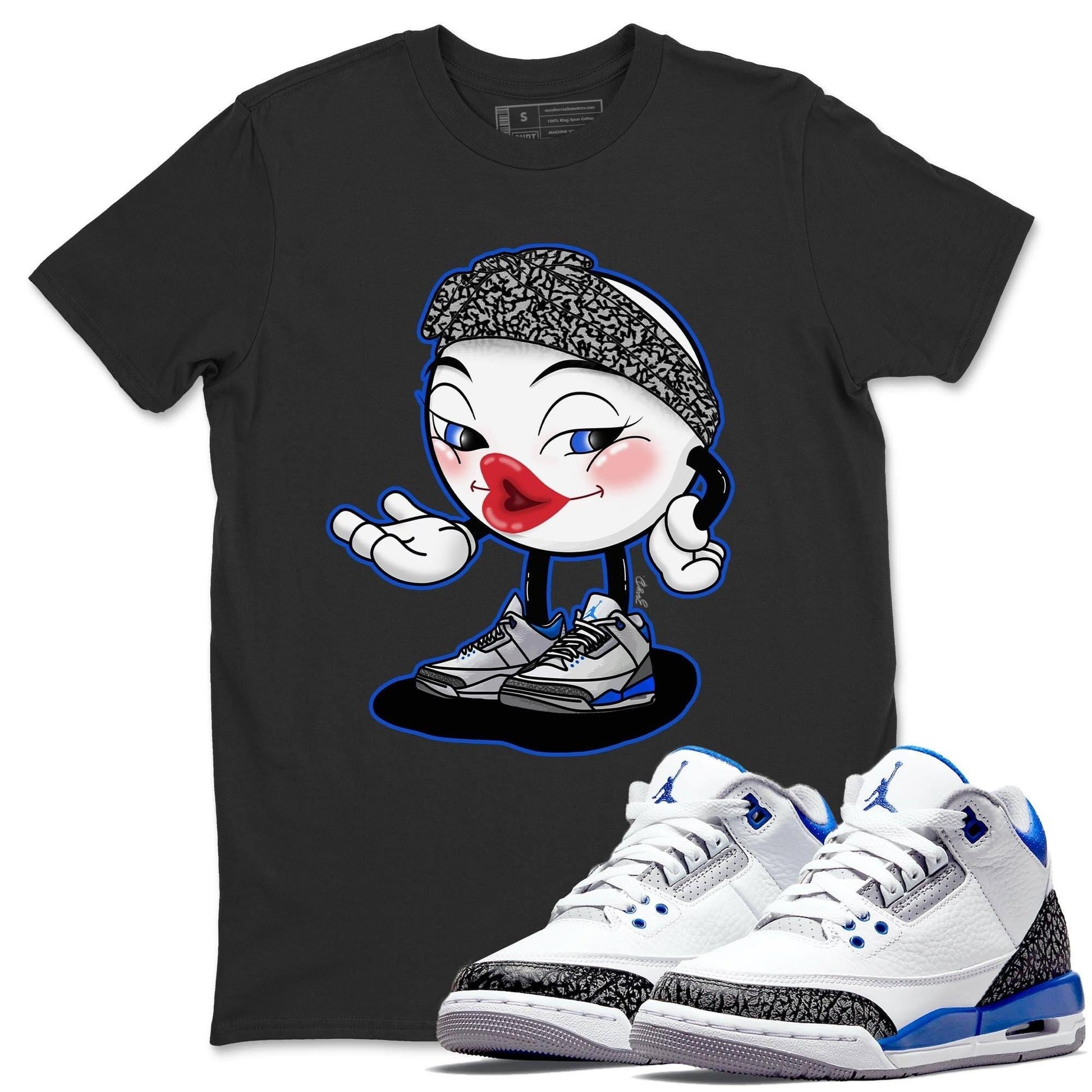 Jordan 3 Racer Blue Sneaker Match Tees Sexy Emoji Sneaker Tees Jordan 3 Racer Blue Sneaker Release Tees Unisex Shirts