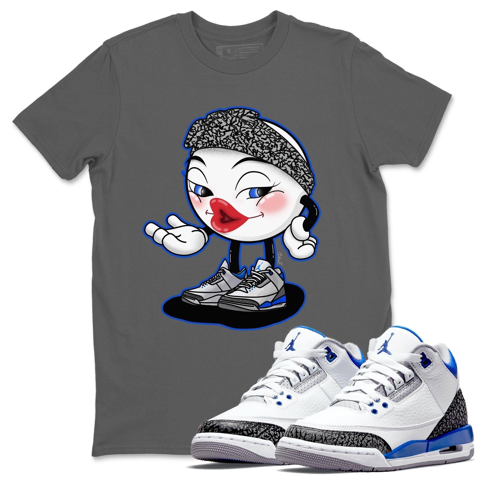 Jordan 3 Racer Blue Sneaker Match Tees Sexy Emoji Sneaker Tees Jordan 3 Racer Blue Sneaker Release Tees Unisex Shirts