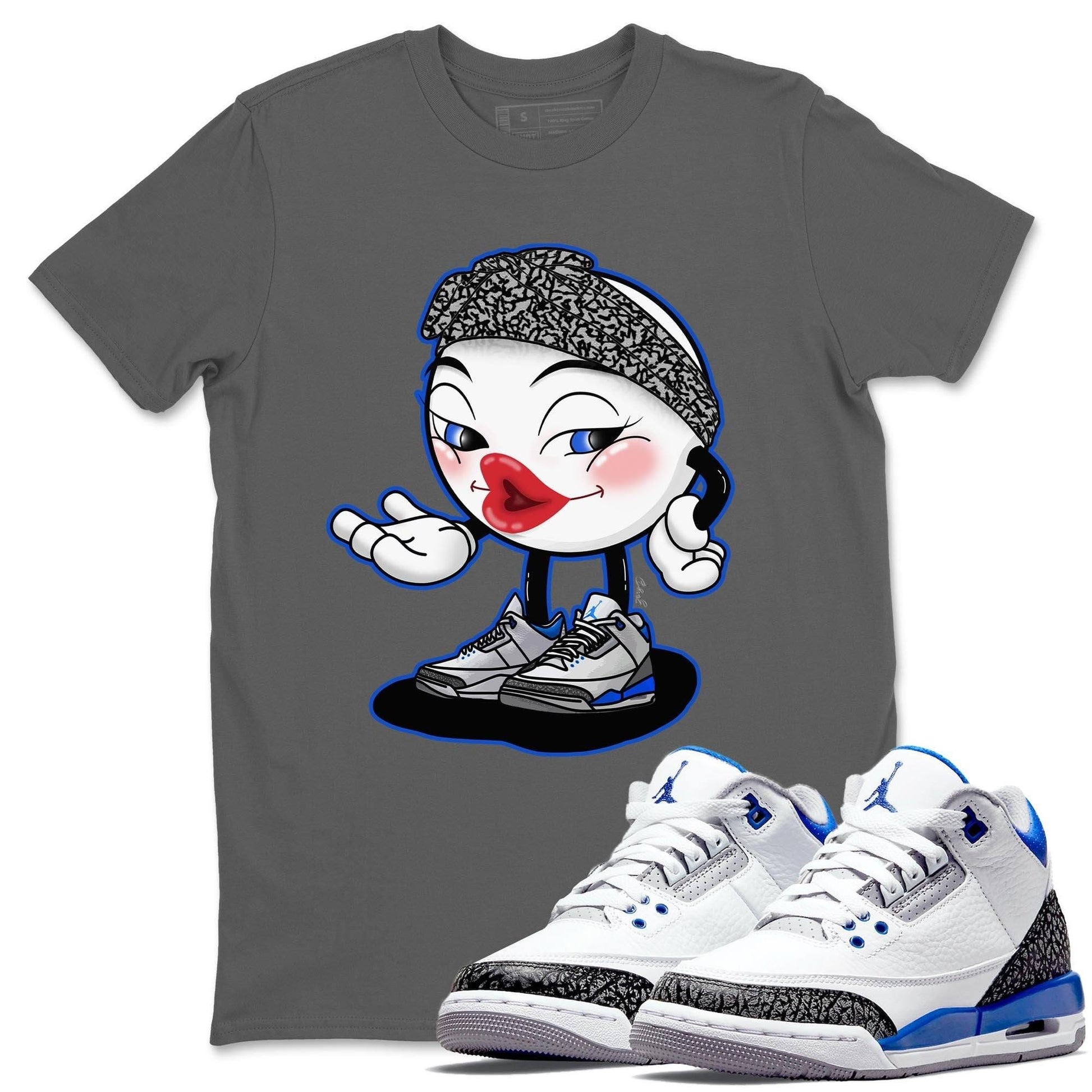Jordan 3 Racer Blue Sneaker Match Tees Sexy Emoji Sneaker Tees Jordan 3 Racer Blue Sneaker Release Tees Unisex Shirts
