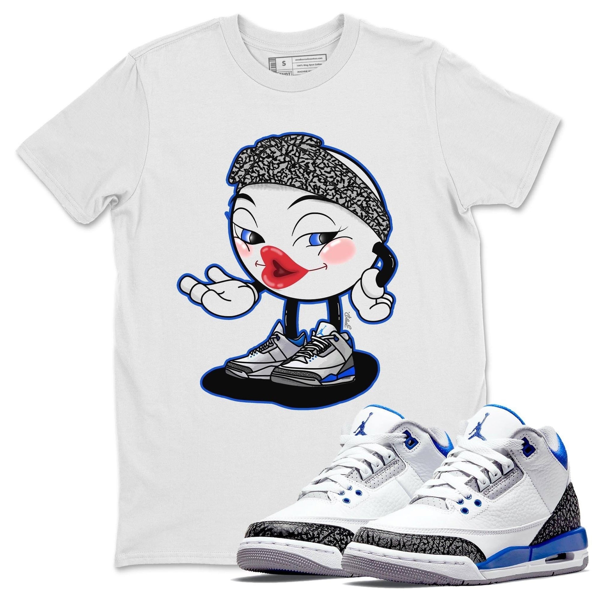 Jordan 3 Racer Blue Sneaker Match Tees Sexy Emoji Sneaker Tees Jordan 3 Racer Blue Sneaker Release Tees Unisex Shirts